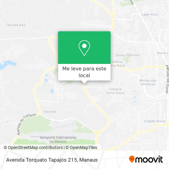 Avenida Torquato Tapajós 215 mapa