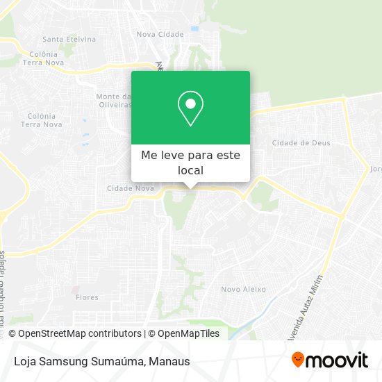 Loja Samsung Sumaúma mapa