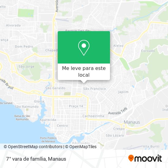 7° vara de família mapa