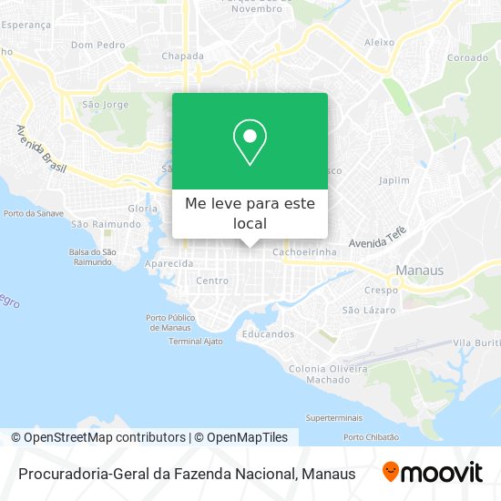 Procuradoria-Geral da Fazenda Nacional mapa