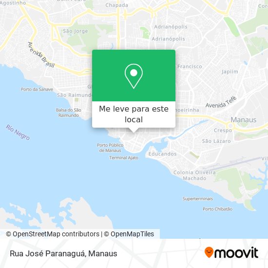 Rua José Paranaguá mapa