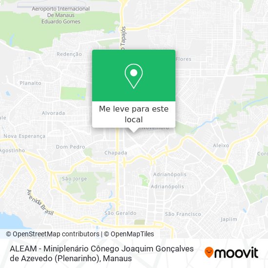 ALEAM - Miniplenário Cônego Joaquim Gonçalves de Azevedo (Plenarinho) mapa