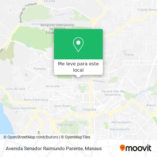 Avenida Senador Raimundo Parente mapa