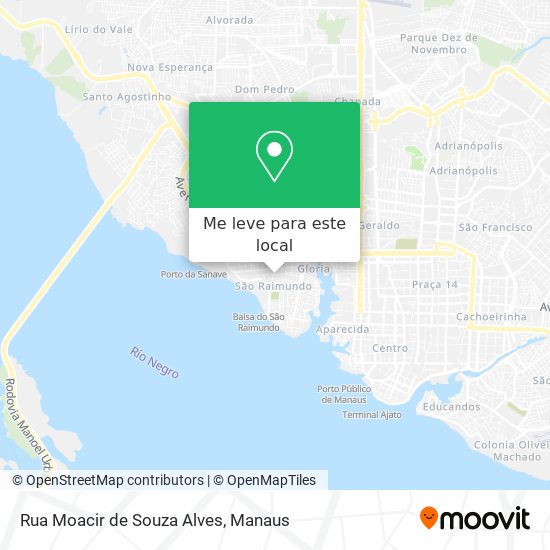 Rua Moacir de Souza Alves mapa