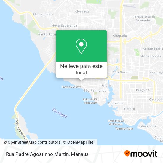 Rua Padre Agostinho Martin mapa