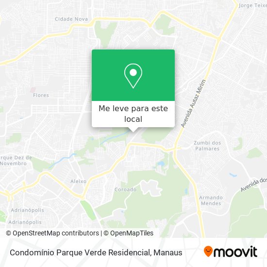 Condomínio Parque Verde Residencial mapa