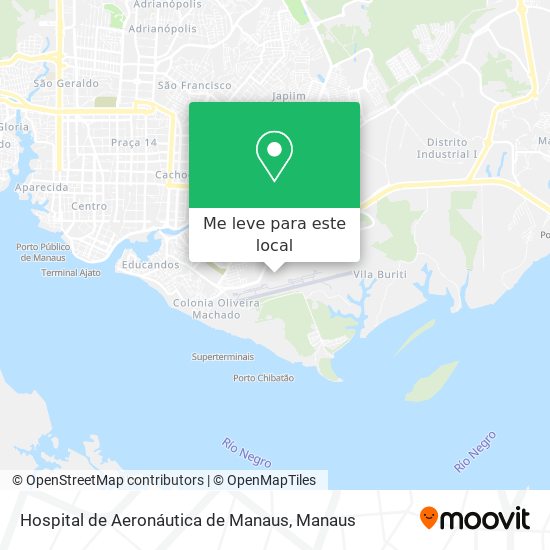 Hospital de Aeronáutica de Manaus mapa