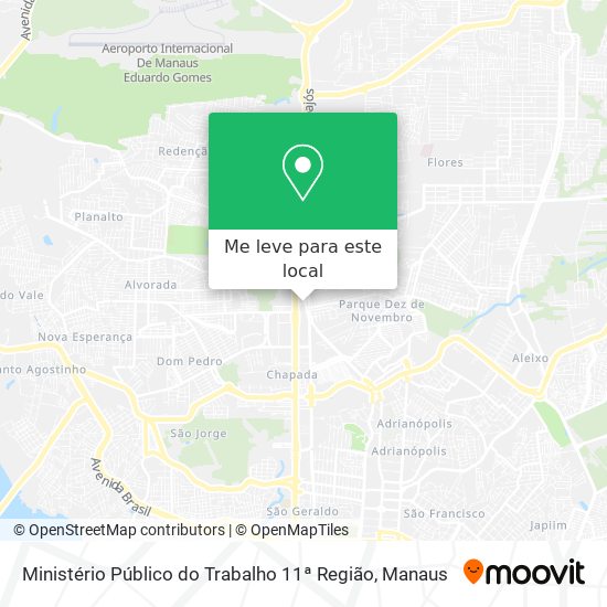 Ministério Público do Trabalho 11ª Região mapa