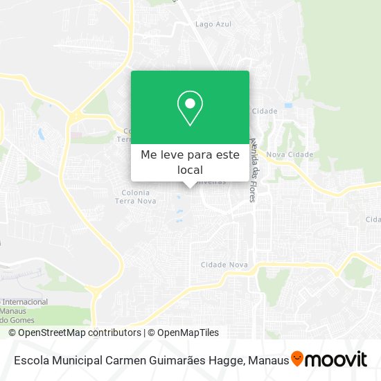 Escola Municipal Carmen Guimarães Hagge mapa