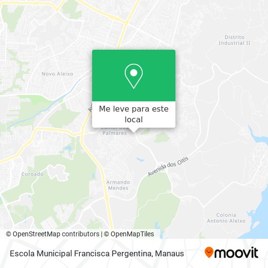 Escola Municipal Francisca Pergentina mapa