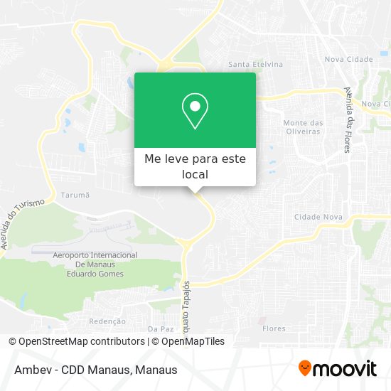 Ambev - CDD Manaus mapa