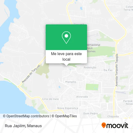 Rua Japiim mapa