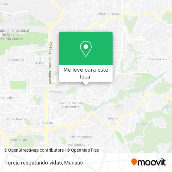 Igreja resgatando vidas mapa