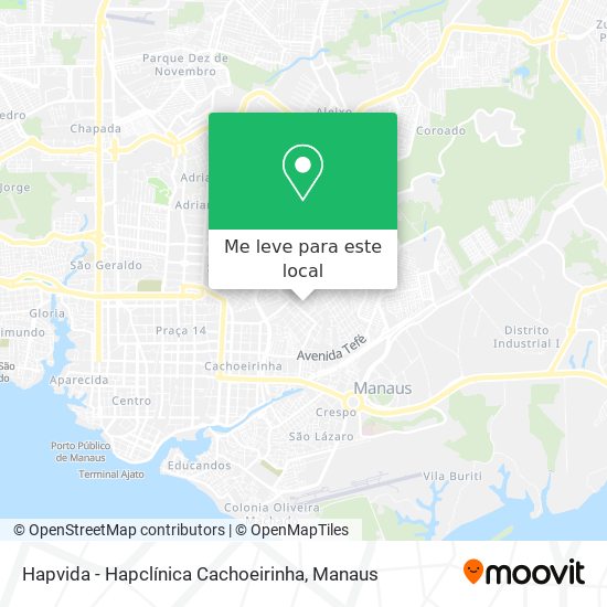 Hapvida - Hapclínica Cachoeirinha mapa