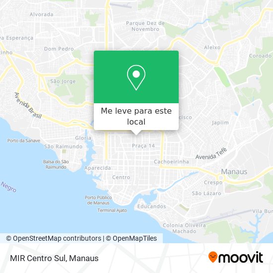 MIR Centro Sul mapa