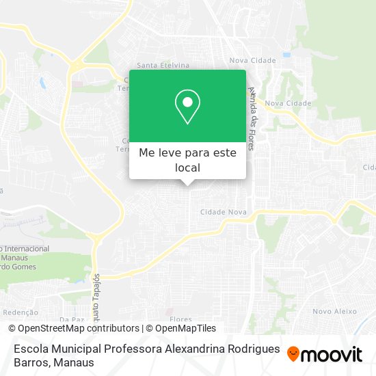 Escola Municipal Professora Alexandrina Rodrigues Barros mapa