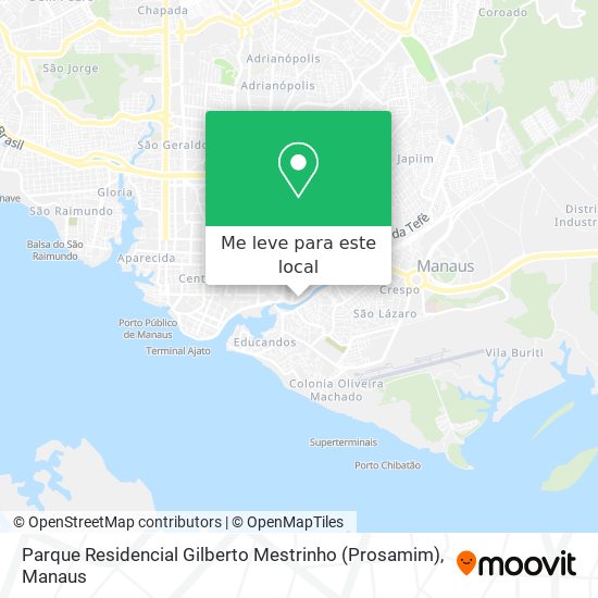 Parque Residencial Gilberto Mestrinho (Prosamim) mapa
