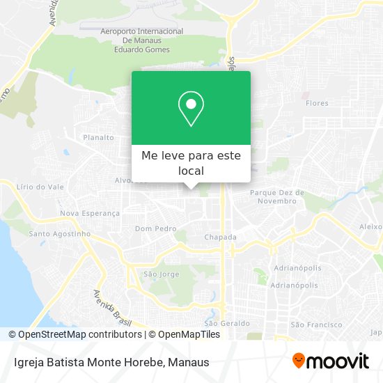 Igreja Batista Monte Horebe mapa