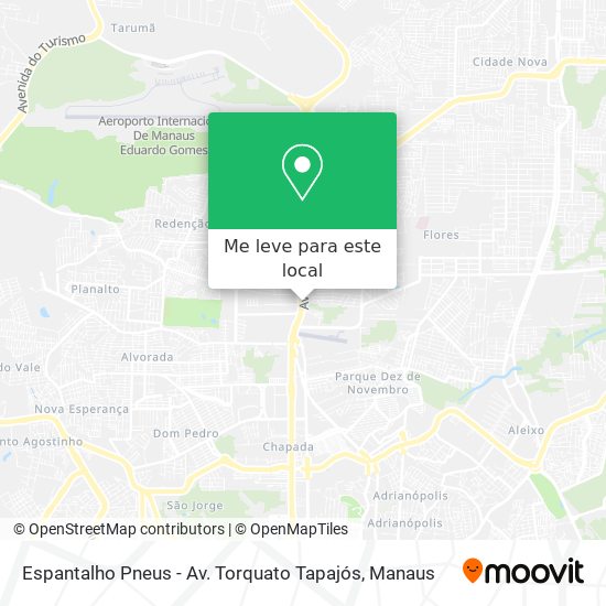 Espantalho Pneus - Av. Torquato Tapajós mapa