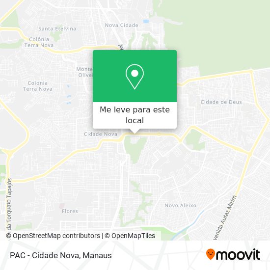 PAC - Cidade Nova mapa