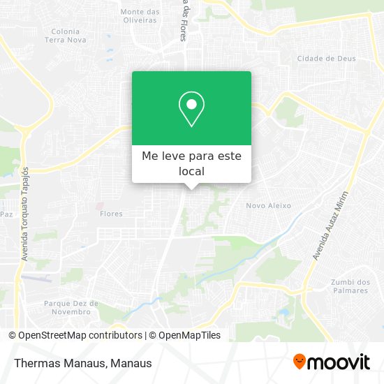 Thermas Manaus mapa