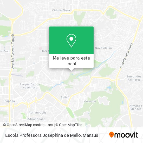 Escola Professora Josephina de Mello mapa