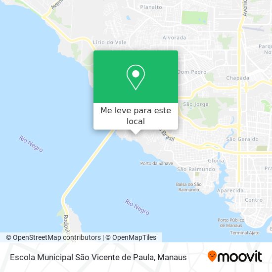 Escola Municipal São Vicente de Paula mapa