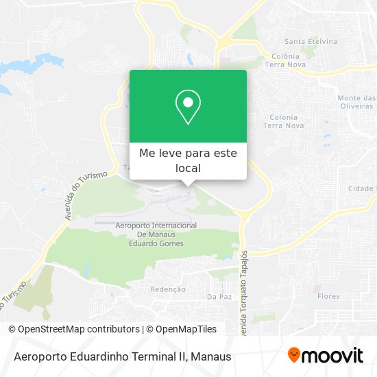 Aeroporto Eduardinho Terminal II mapa