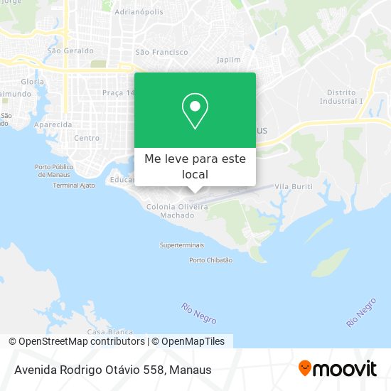 Avenida Rodrigo Otávio 558 mapa