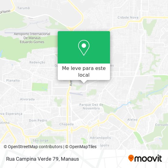 Rua Campina Verde 79 mapa