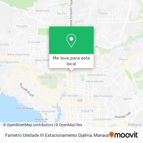 Fametro Unidade III Estacionamento Djalma mapa