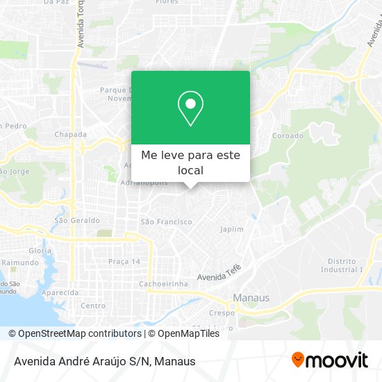 Avenida André Araújo S/N mapa