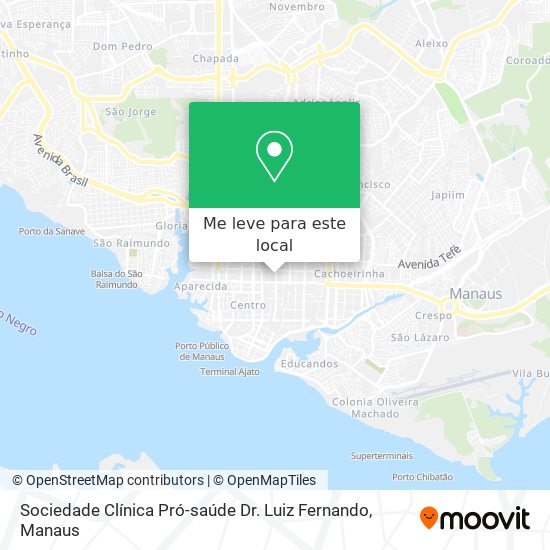 Sociedade Clínica Pró-saúde Dr. Luiz Fernando mapa