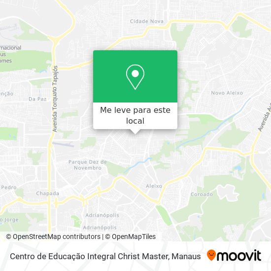 Centro de Educação Integral Christ Master mapa