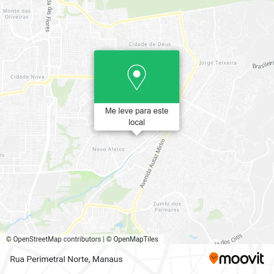 Rua Perimetral Norte mapa