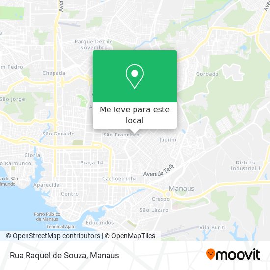 Rua Raquel de Souza mapa