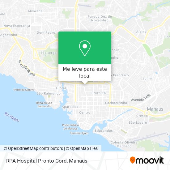 RPA Hospital Pronto Cord mapa