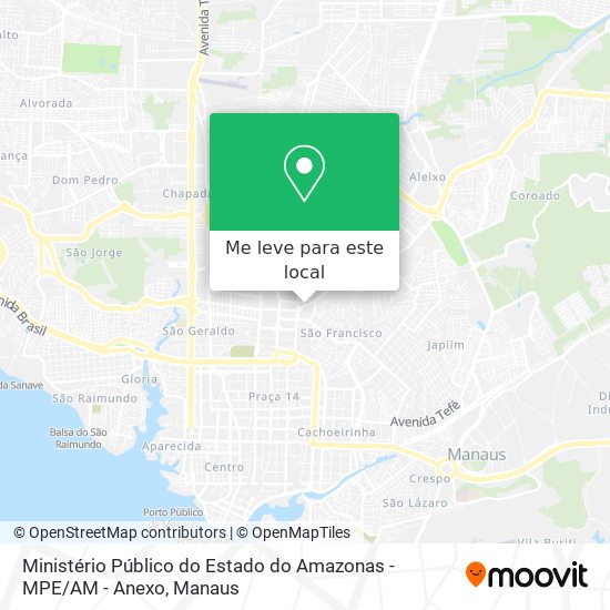 Ministério Público do Estado do Amazonas - MPE / AM - Anexo mapa