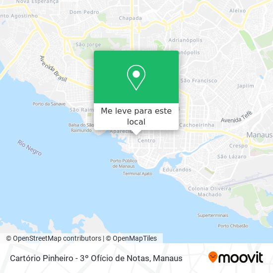 Cartório Pinheiro - 3º Ofício de Notas mapa