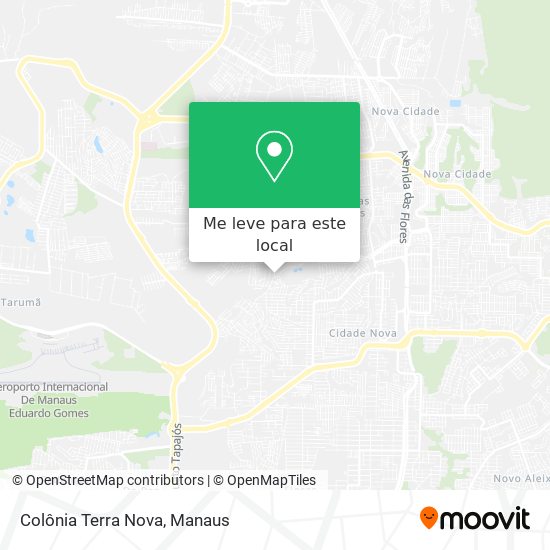 Colônia Terra Nova mapa