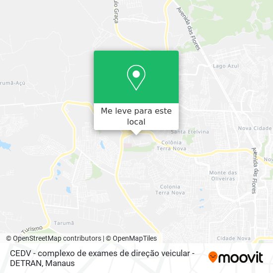 CEDV - complexo de exames de direção veicular - DETRAN mapa