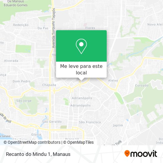 Recanto do Mindu 1 mapa