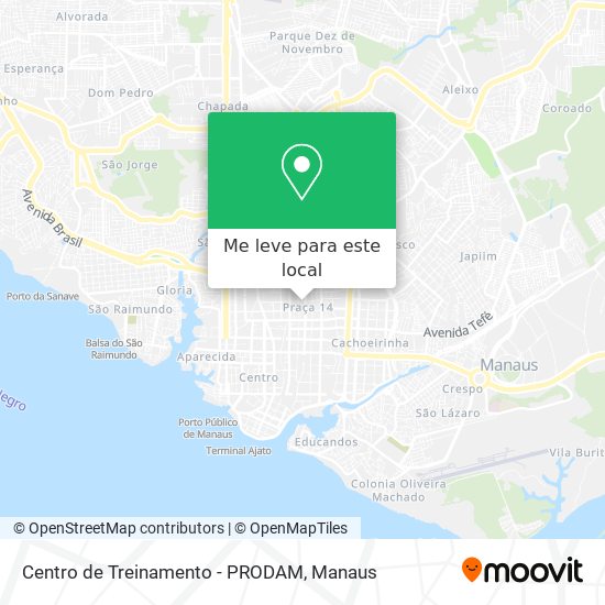 Centro de Treinamento - PRODAM mapa