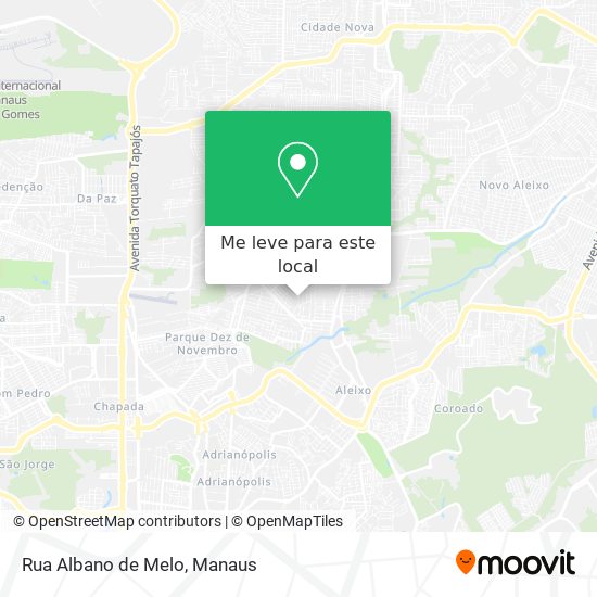 Rua Albano de Melo mapa