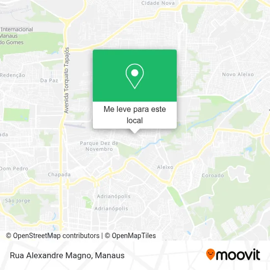 Rua Alexandre Magno mapa