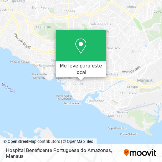 Hospital Beneficente Portuguesa do Amazonas mapa