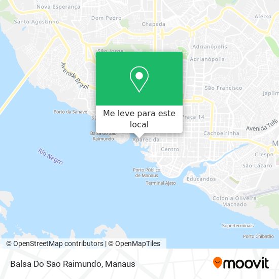 Balsa Do Sao Raimundo mapa