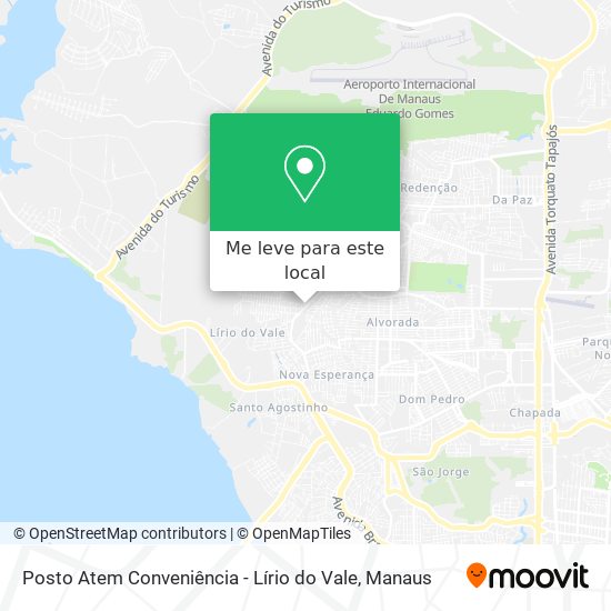 Posto Atem Conveniência - Lírio do Vale mapa