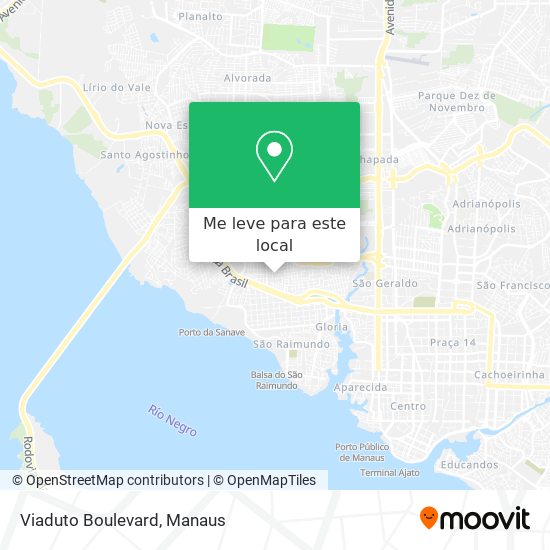 Viaduto Boulevard mapa