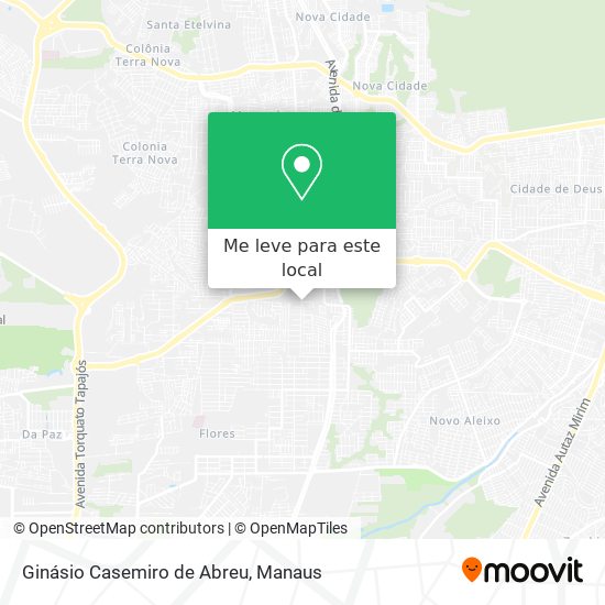 Ginásio Casemiro de Abreu mapa